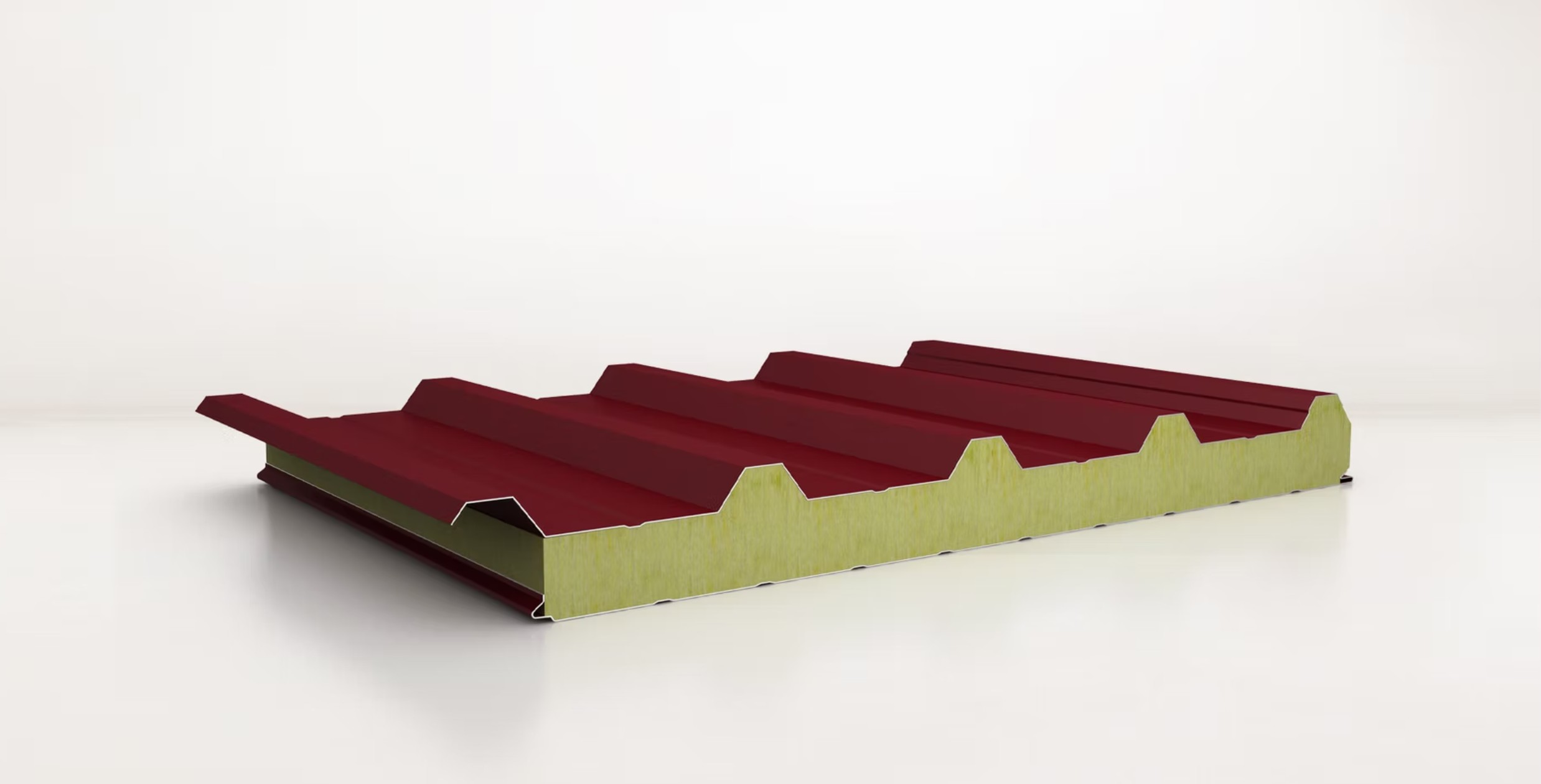 5 Hadveli Dıştan Vidalı Çatı Paneli /Taşyünü/Cam Yünü Yalıtımlı